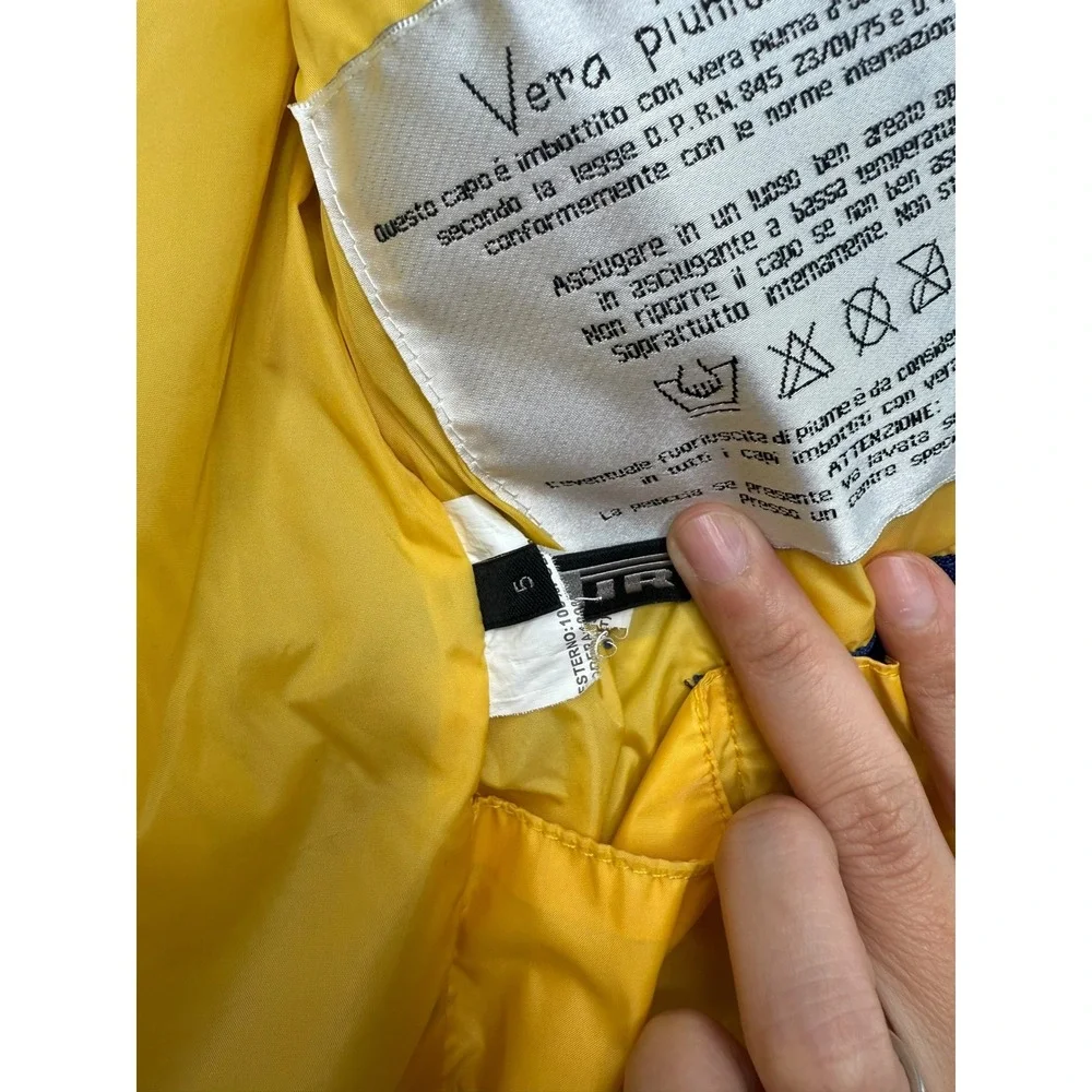 Vera Piuma DOca PIRELLI Kids Puffer‎ Jacket Blue Race Patches Size 5 Outerwear